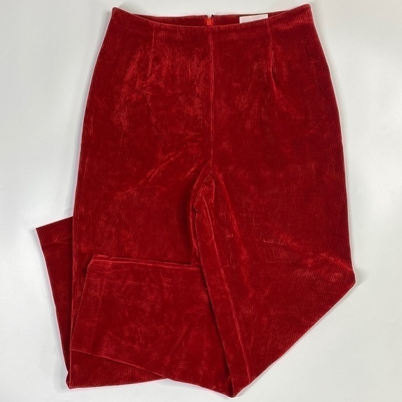 Emanuel Unsaro Red Corduroy Pants Size 14/48 (31x30) - Picture 1 of 11